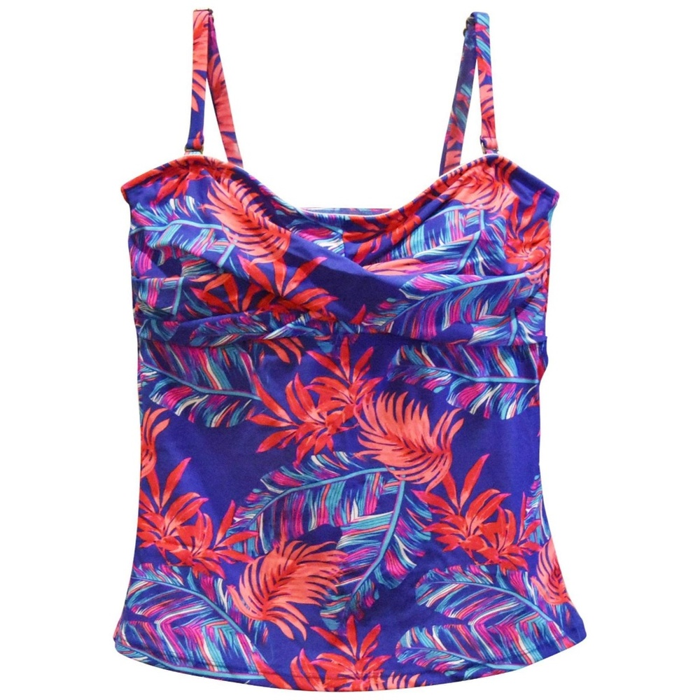 NWT Heat Bandeau Tankini Swimsuit Top S Small 4 6 Medium 8 10